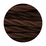Cavo Braided Twisted Copper Cable 3 Core 0.75mm - Brown