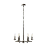 Banyan 6 Light Semi Flush Ceiling Light 44cm - Polished Nickel
