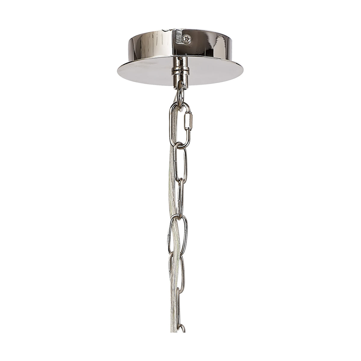 Banyan 6 Light Semi Flush Ceiling Light 44cm - Polished Nickel