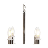 Banyan 6 Light Semi Flush Ceiling Light 44cm - Polished Nickel