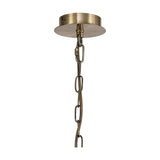 Banyan 6 Light E14 Semi Flush Ceiling Light 44cm - Antique Brass