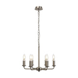 Banyan 6 Light E14 Semi Flush Ceiling Light 44cm - Satin Nickel