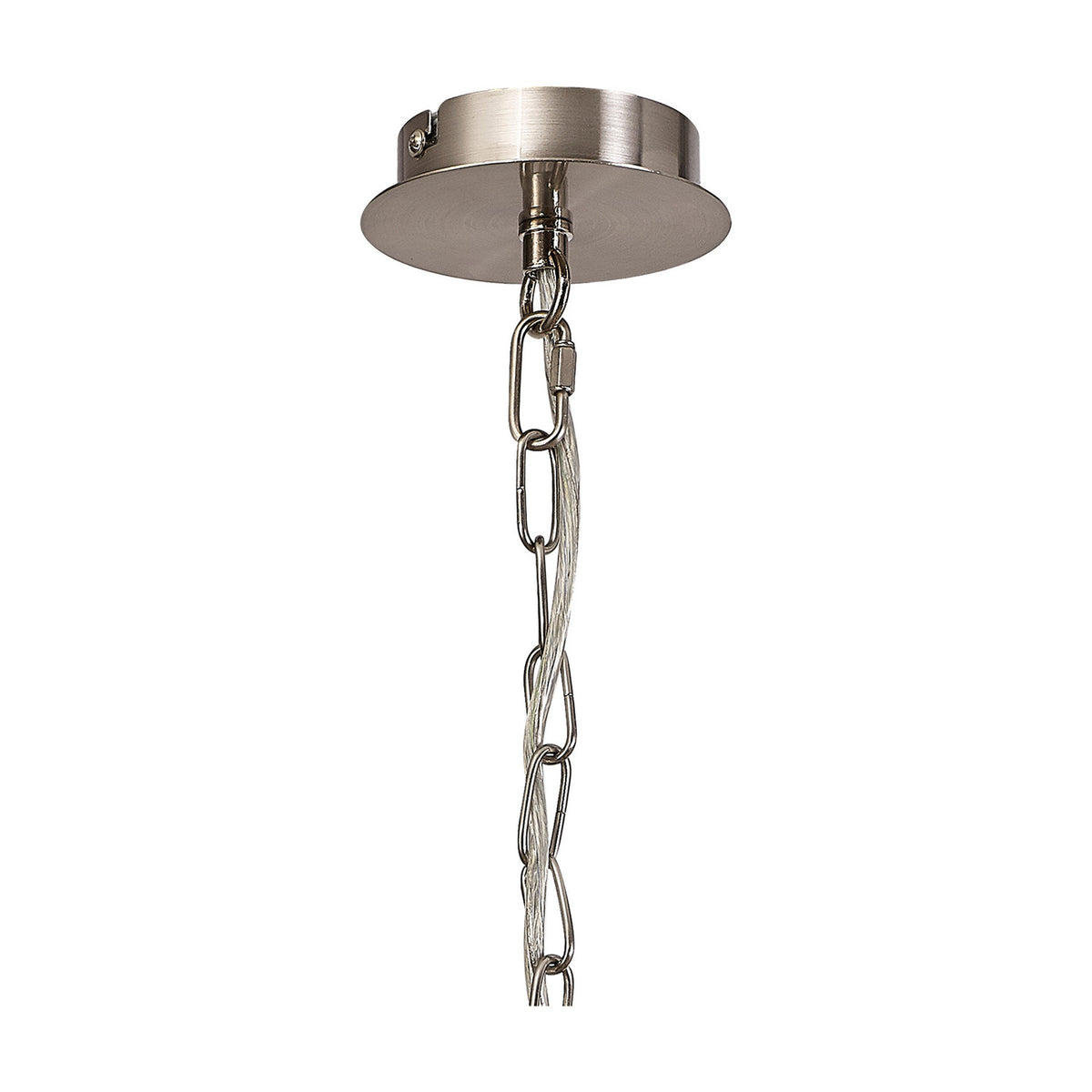 Banyan 6 Light E14 Semi Flush Ceiling Light 44cm - Satin Nickel