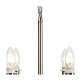 Banyan 6 Light E14 Semi Flush Ceiling Light 44cm - Satin Nickel
