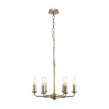 Banyan 6 Light E14 Semi Flush Ceiling Light 44cm - Champagne Gold