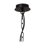 Banyan 6 Light E14 Semi Flush Ceiling Light 44cm - Matt Black
