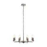 Banyan 8 Light Semi Flush Ceiling Light 59cm - Polished Nickel