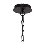 Banyan 8 Light E14 Semi Flush Ceiling Light 59cm - Matt Black