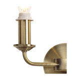 Banyan 2 Light E14 Wall Light 17.5cm High - Antique Brass