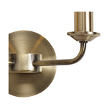 Banyan 2 Light E14 Wall Light 17.5cm High - Antique Brass