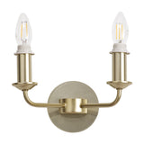 Banyan 2 Light E14 Wall Light 17.5cm High - Champagne Gold