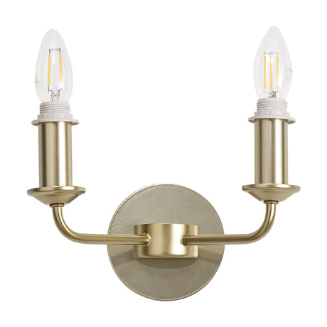 Banyan 2 Light E14 Wall Light 17.5cm High - Champagne Gold