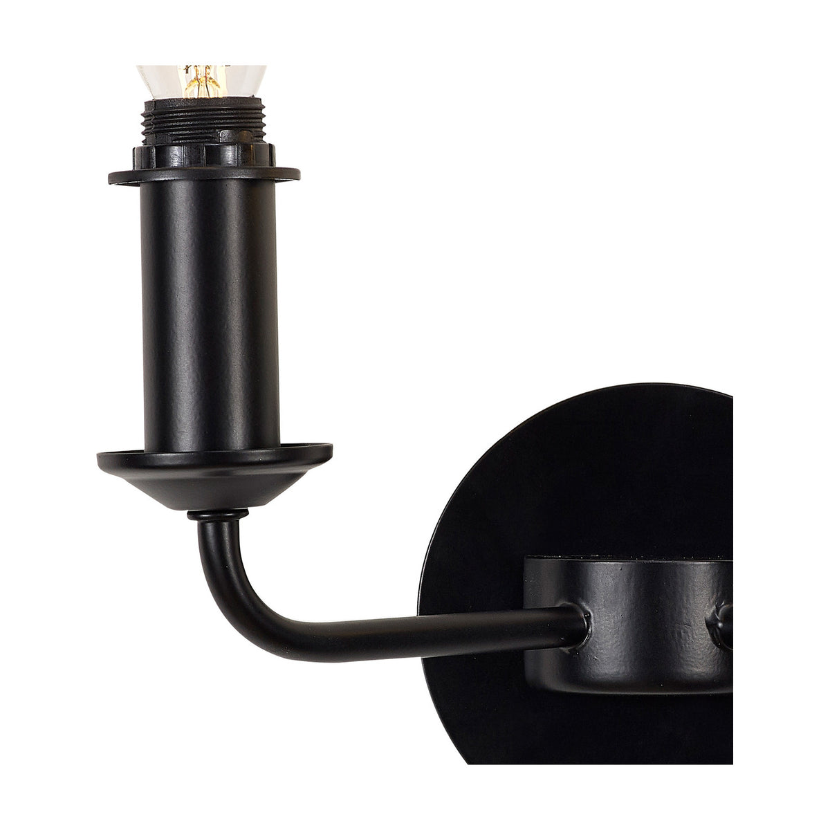 Banyan 2 Light E14 Wall Light 17.5cm High - Matt Black