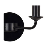 Banyan 2 Light E14 Wall Light 17.5cm High - Matt Black