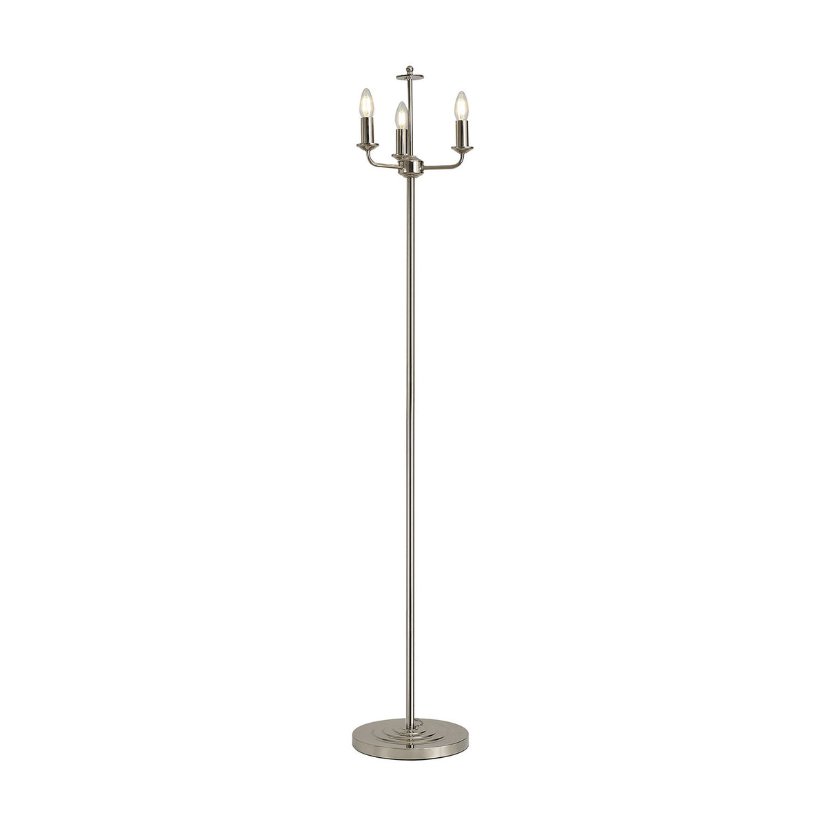Banyan 3 Light E14 Floor Lamp 30cm - Polished Nickel