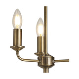 Banyan 3 Light E14 Floor Lamp 30cm - Antique Brass