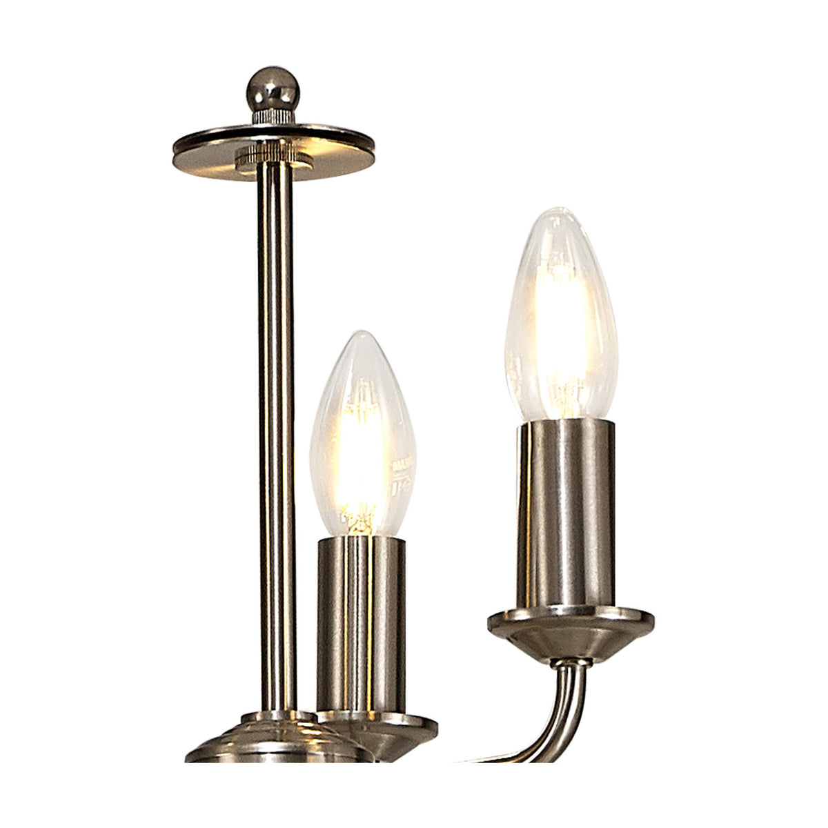 Banyan 3 Light E14 Floor Lamp 30cm - Satin Nickel