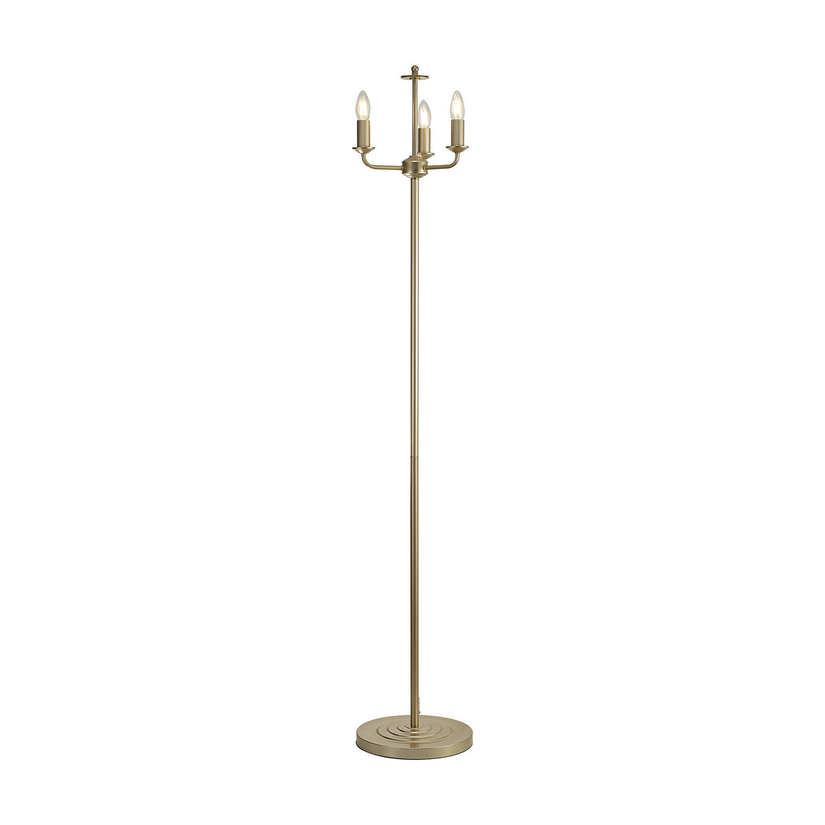 Banyan 3 Light E14 Floor Lamp 30cm - Champagne Gold