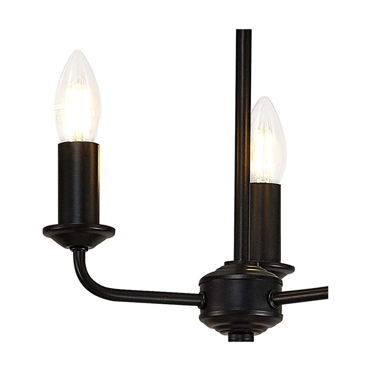 Banyan 3 Light E14 Floor Lamp 30cm - Matt Black
