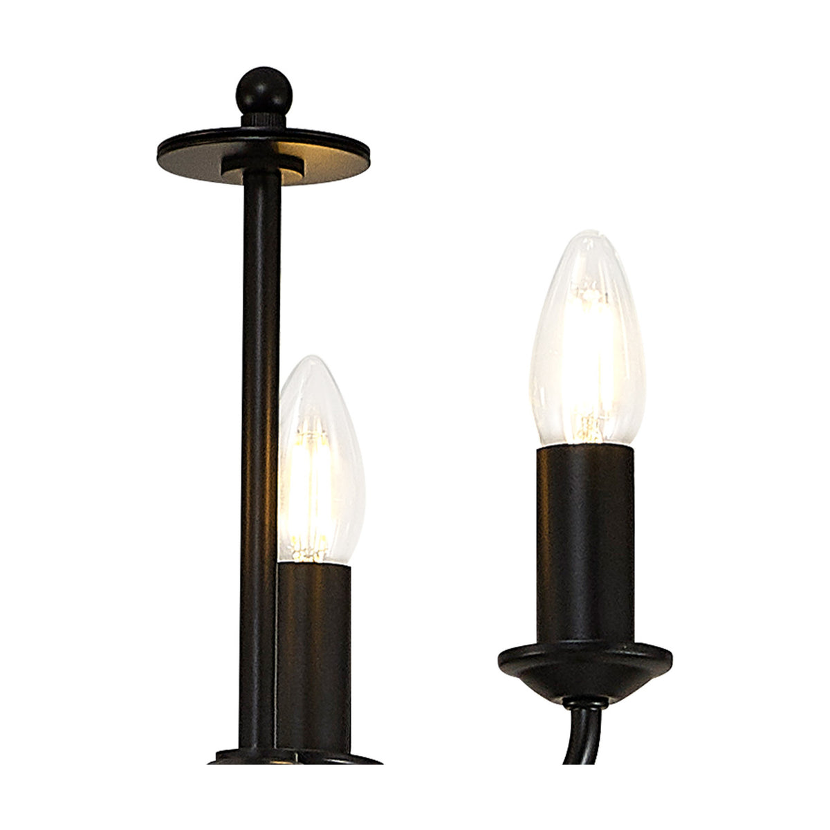 Banyan 3 Light E14 Floor Lamp 30cm - Matt Black