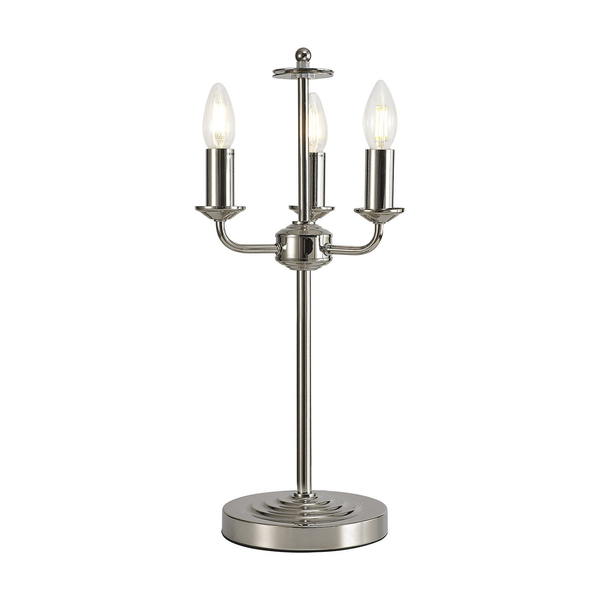 Banyan 3 Light E14 Table Lamp 24cm - Polished Nickel