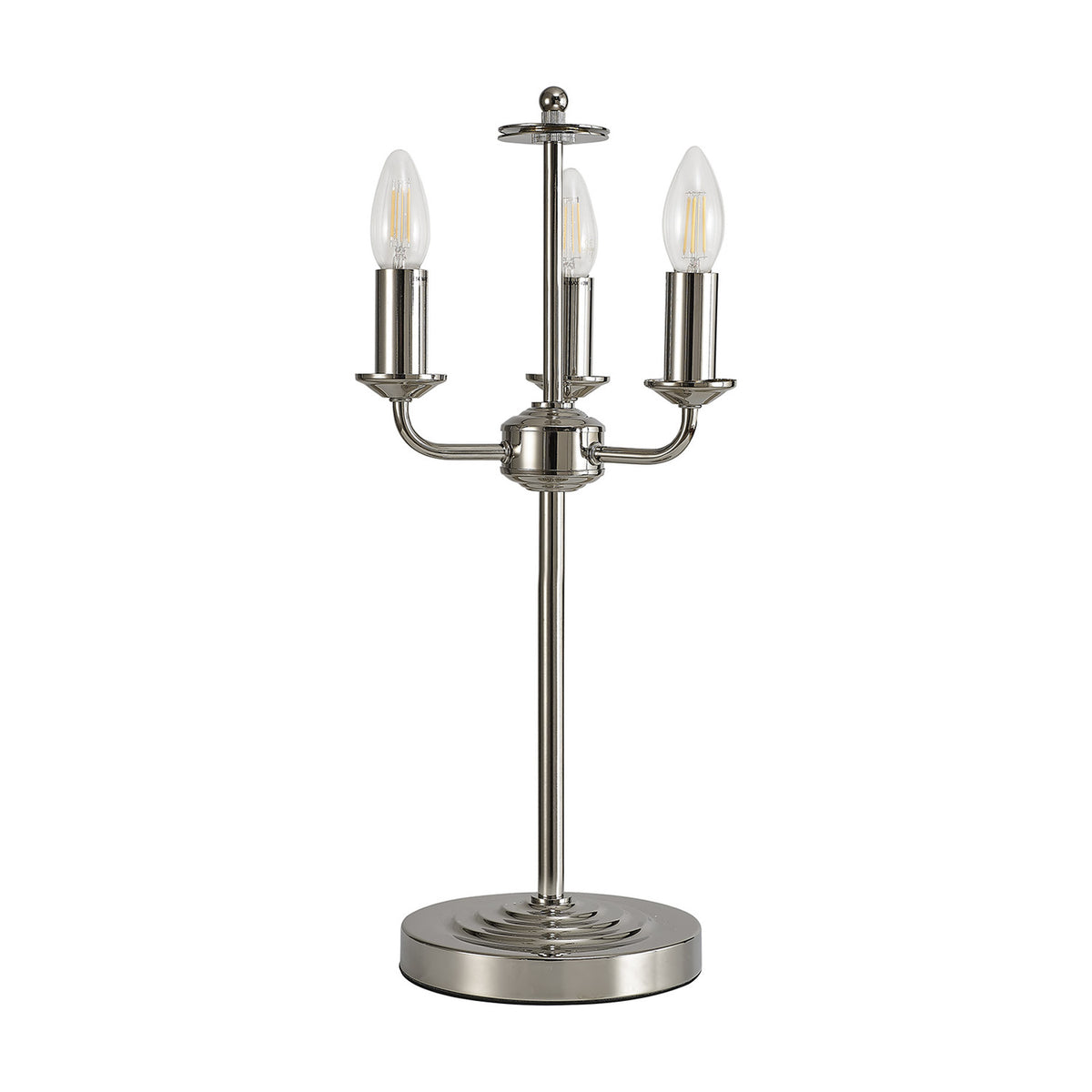 Banyan 3 Light E14 Table Lamp 24cm - Polished Nickel