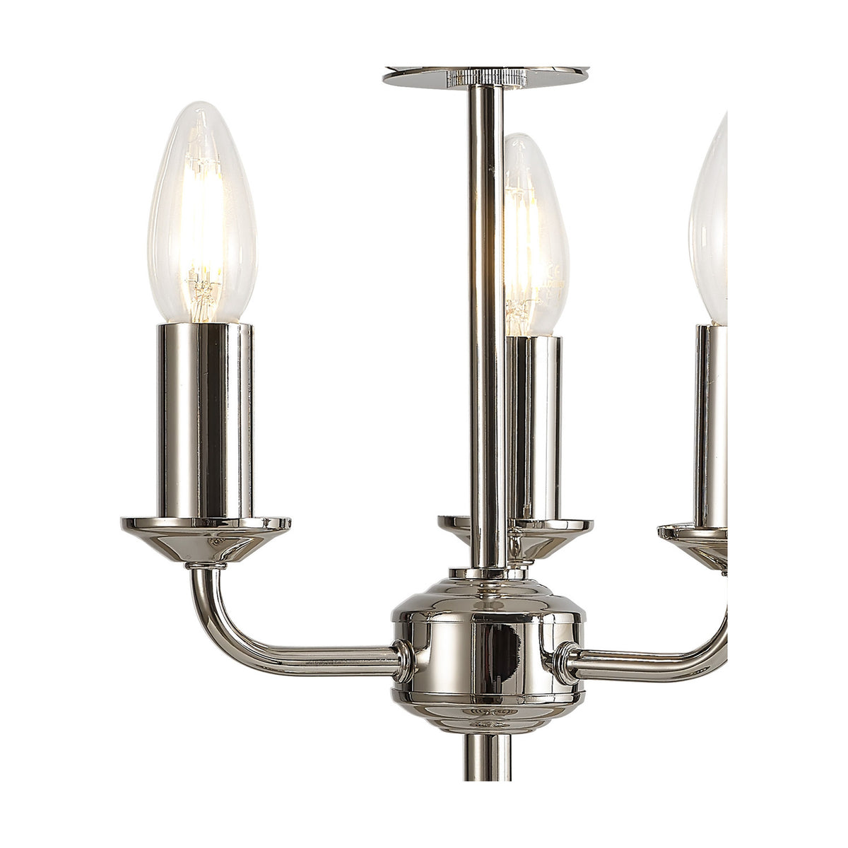 Banyan 3 Light E14 Table Lamp 24cm - Polished Nickel