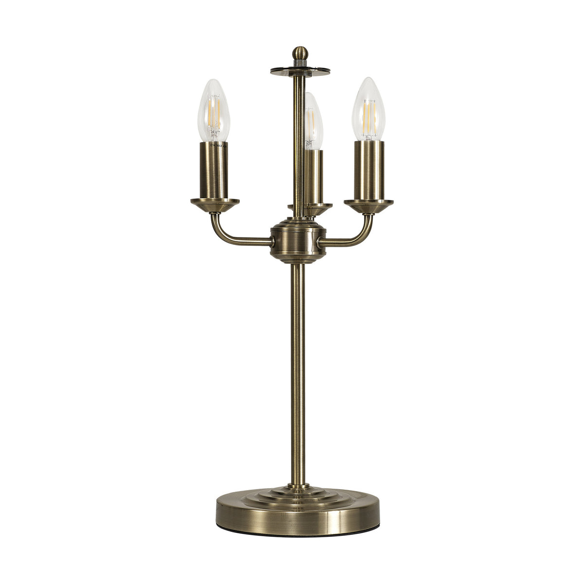 Banyan 3 Light E14 Table Lamp 24cm - Antique Brass