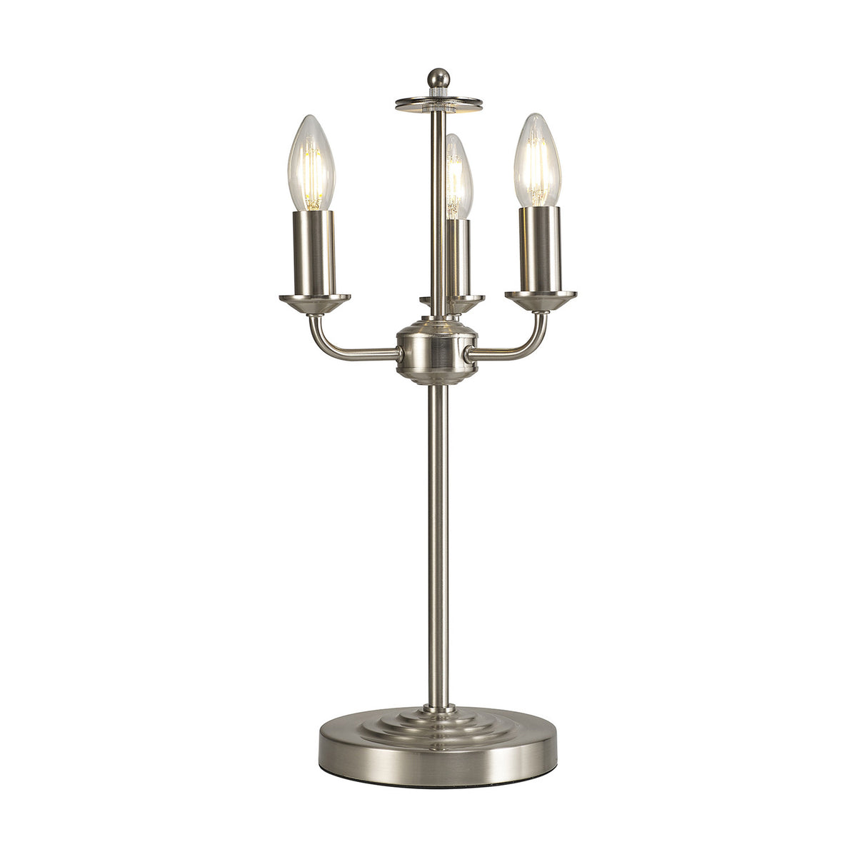Banyan 3 Light E14 Table Lamp 24cm - Satin Nickel