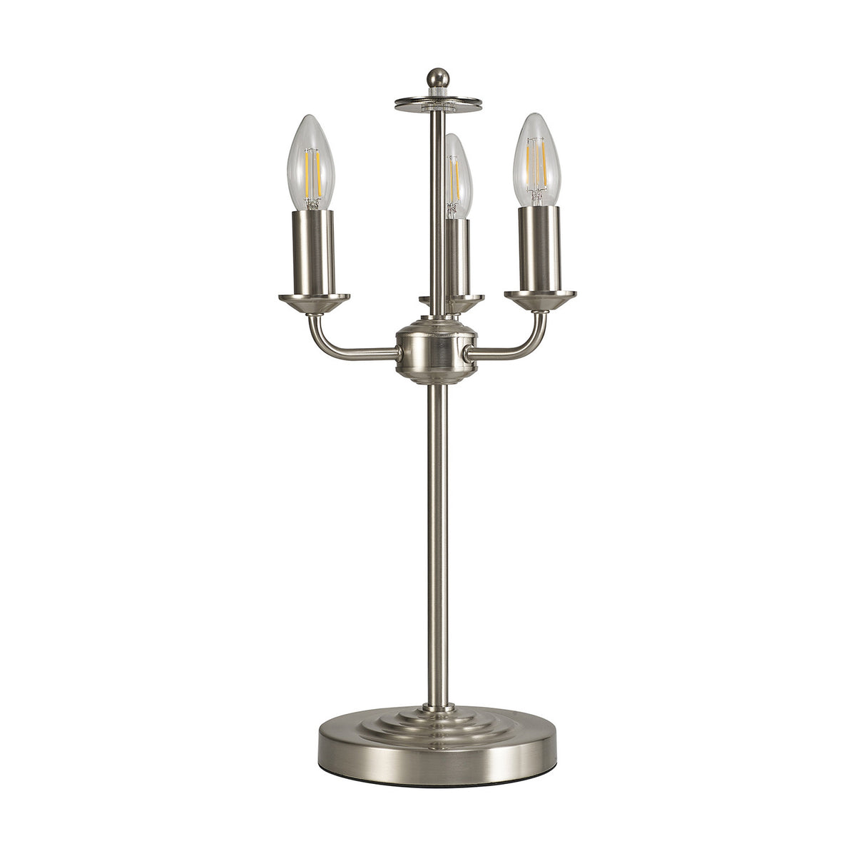 Banyan 3 Light E14 Table Lamp 24cm - Satin Nickel