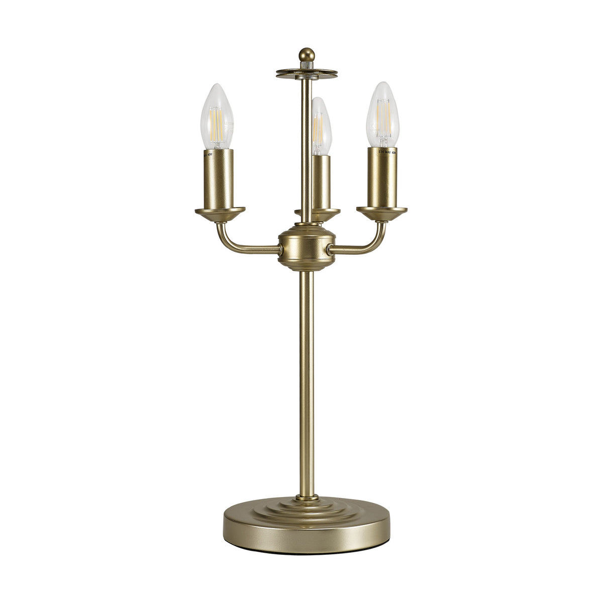 Banyan 3 Light E14 Table Lamp 24cm - Champagne Gold