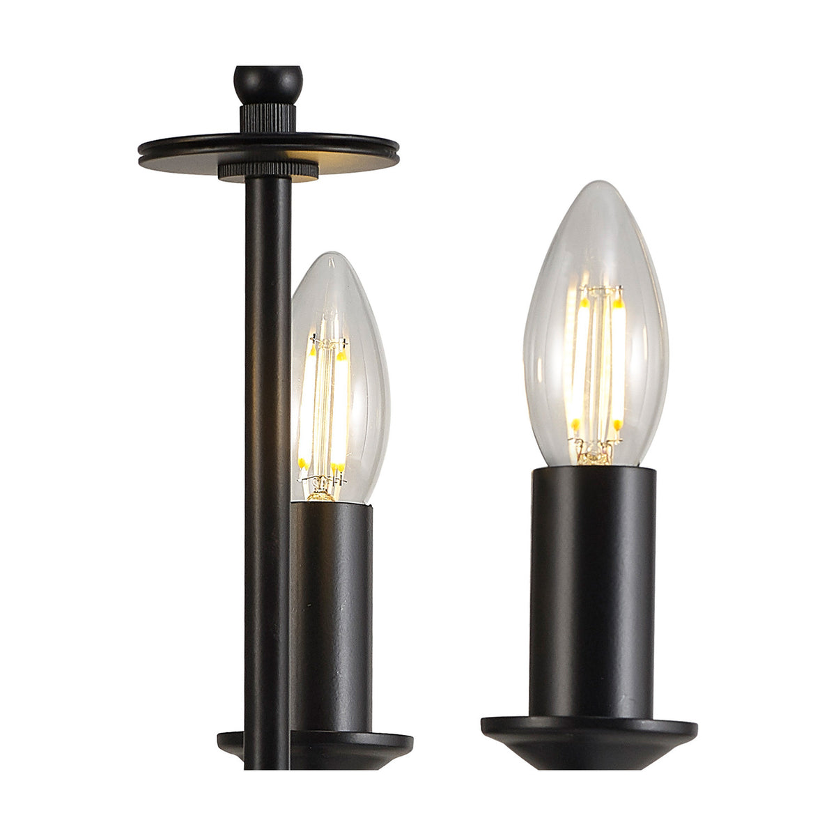 Banyan 3 Light E14 Table Lamp 24cm - Matt Black