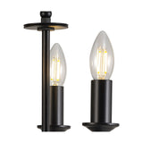 Banyan 3 Light E14 Table Lamp 24cm - Matt Black