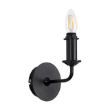 Banyan E14 Wall Light 18cm High - Matt Black