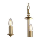 Banyan 3 Light E14 Pendant Light 35cm - Champagne Gold
