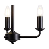 Banyan 3 Light E14 Pendant Light 35cm - Matt Black