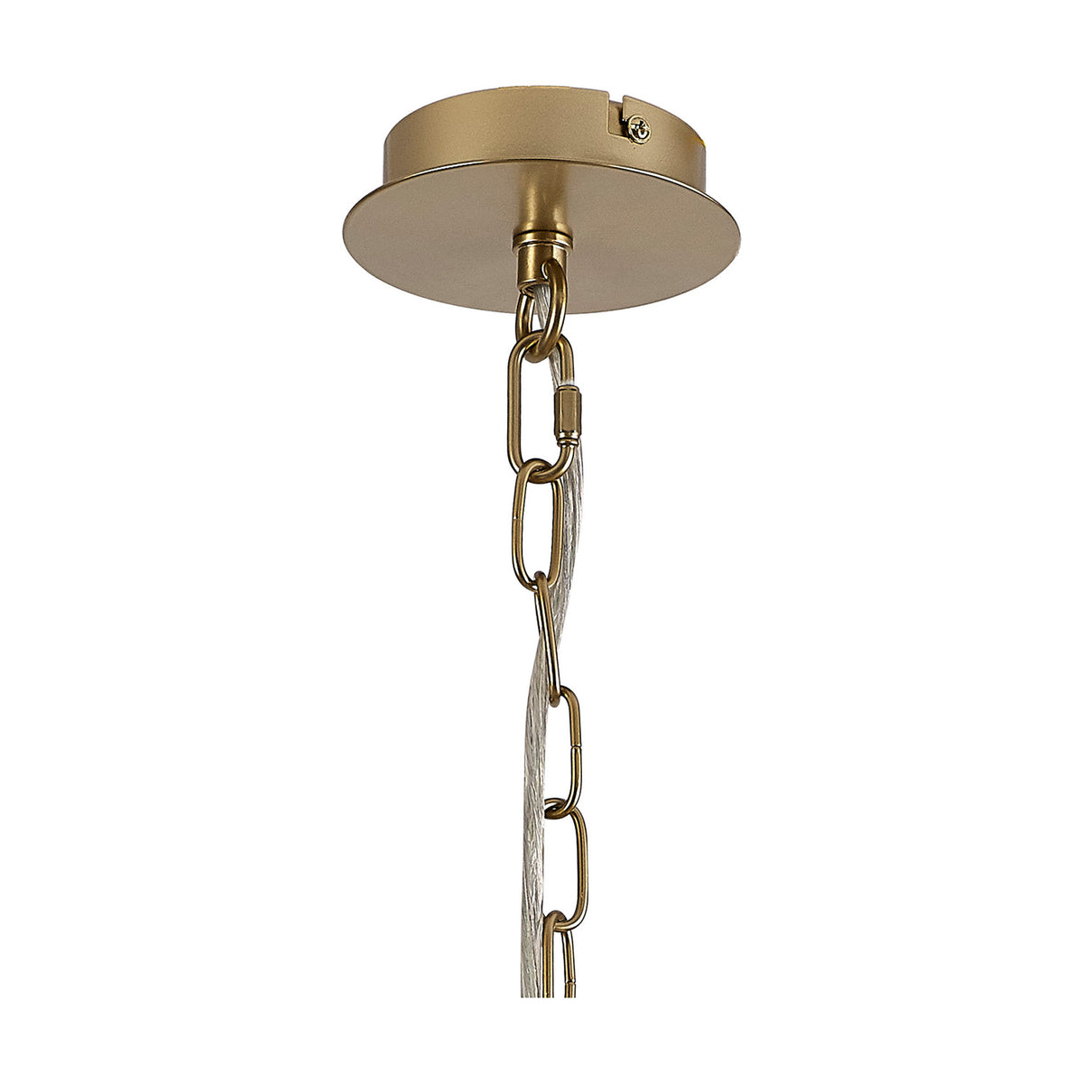 Banyan 5 Light E14 Pendant Light 45cm - Champagne Gold