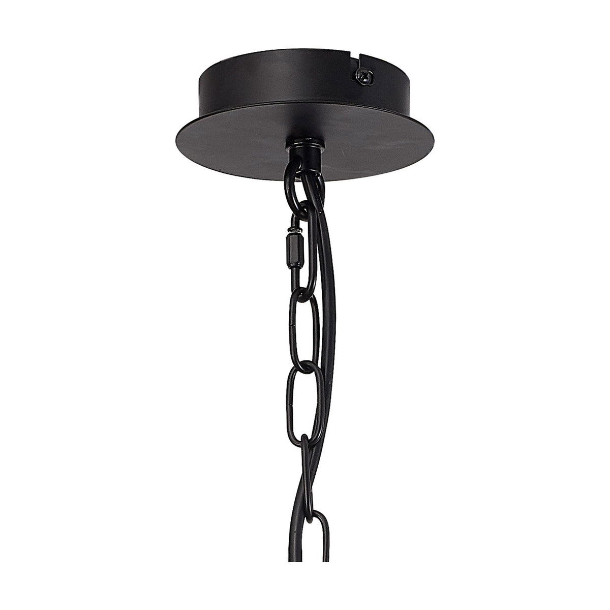Banyan 5 Light E14 Pendant Light 45cm - Matt Black