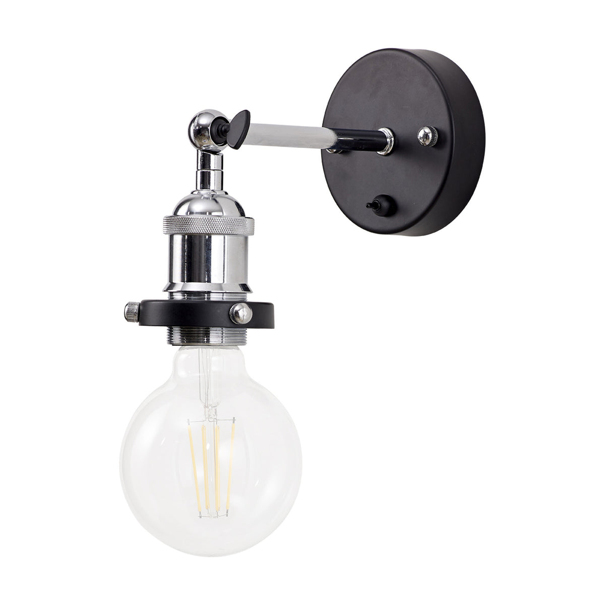 Dreifa E27 Wall Light - Polished Chrome