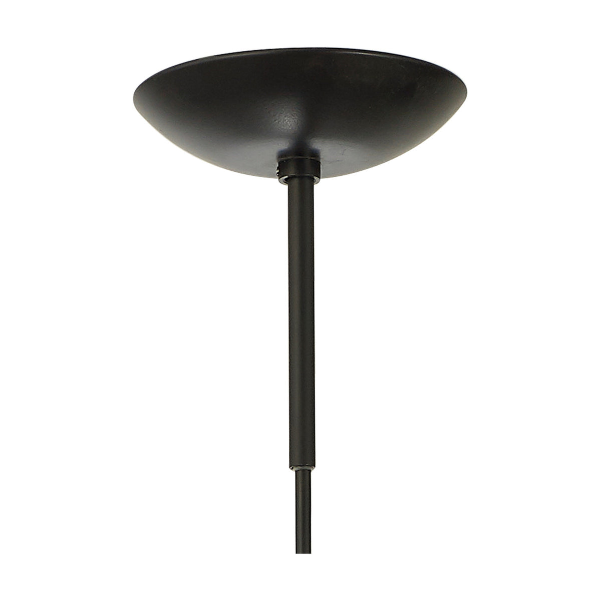 Miranda E27 Pendant Light 40cm Smoke Fade - Matt Black