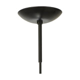 Miranda E27 Pendant Light 40cm Smoke Fade - Matt Black