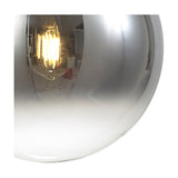 Miranda E27 Pendant Light 40cm Smoke Fade - Matt Black