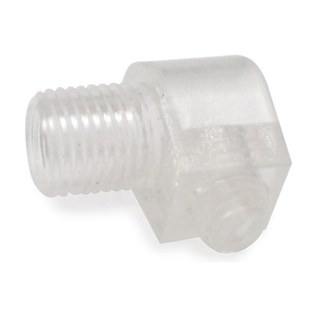 Additions Cable Grip 20mm Long in clear plastic with an 8mm threaded stem and hexagonal locking nut, shown against a plain white background.