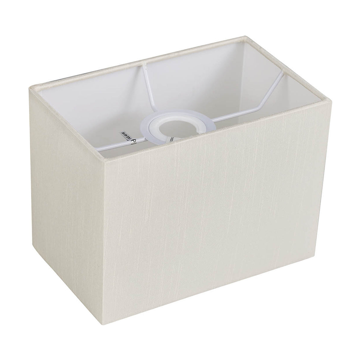 Serena Rectangle Lamp Shade 20cm Long - Ivory Pearl