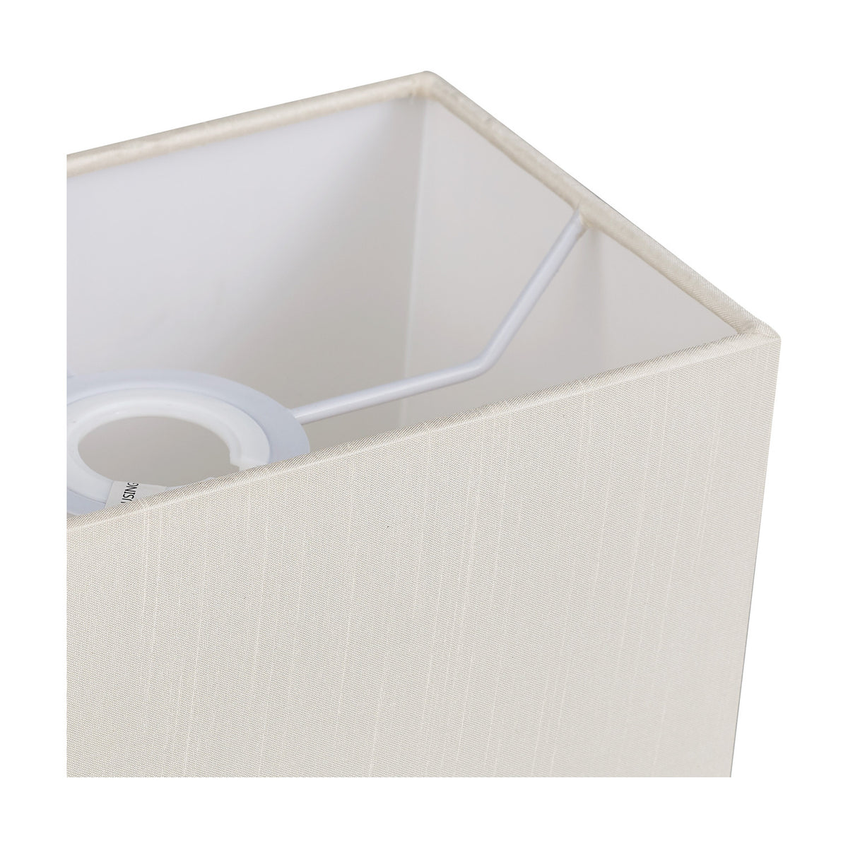 Serena Rectangle Lamp Shade 20cm Long - Ivory Pearl