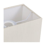 Serena Rectangle Lamp Shade 20cm Long - Ivory Pearl