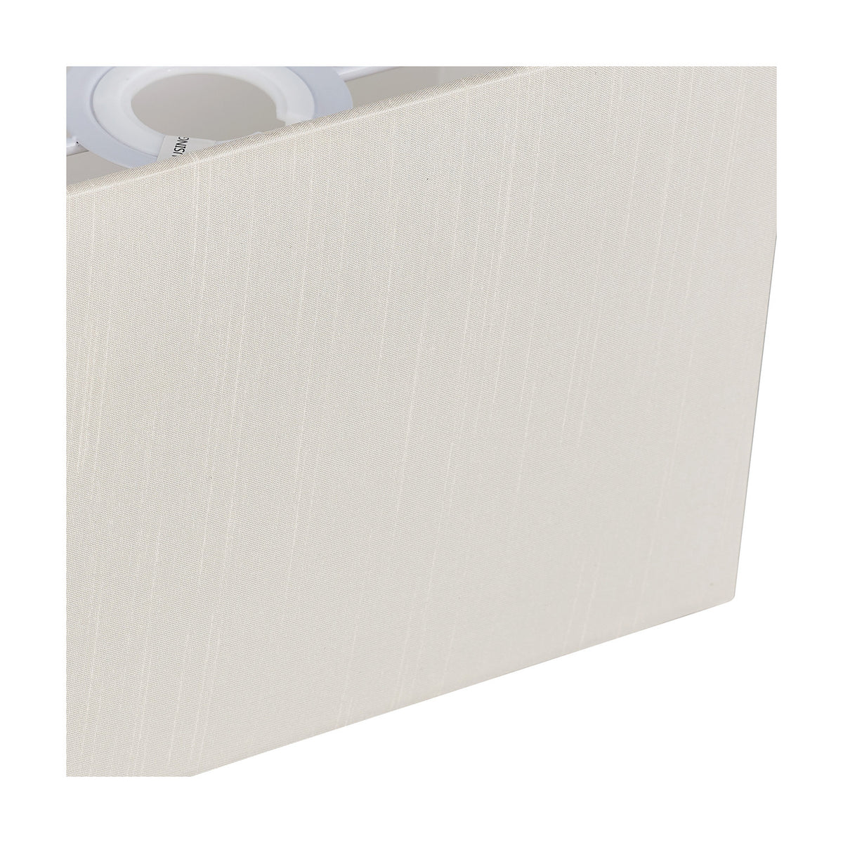 Serena Rectangle Lamp Shade 20cm Long - Ivory Pearl
