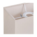 Serena Rectangle Lamp Shade 20cm Long - Nude Beige