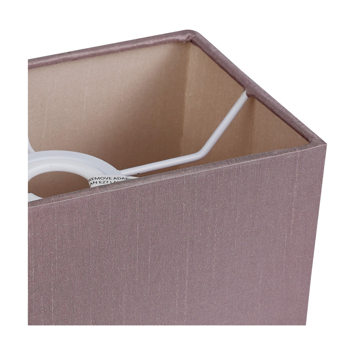 Serena Rectangle Lamp Shade 20cm Long - Taupe