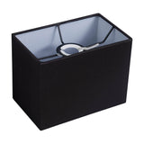 Serena Rectangle Lamp Shade 20cm Long - Black
